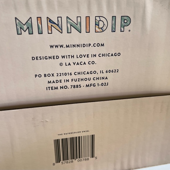 MINNIDIP Designer Inflatable 5.5’ Pool- NWT- Watercolor Swirl - Picture 5 of 6